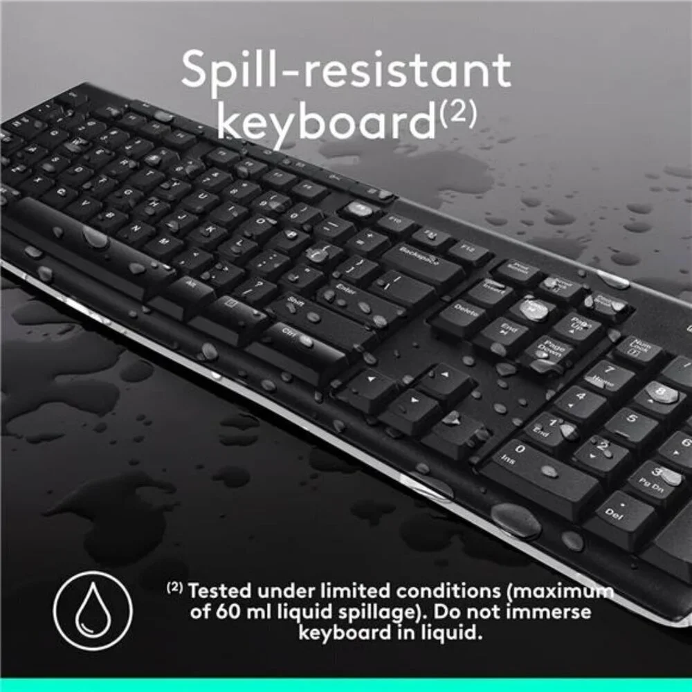 Logitech MK270 Wireless Keyboard And Mouse Combo For Windows, 2.4 GHz Wireless,